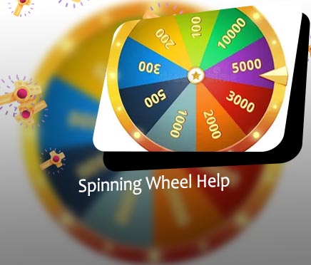 Spinning roulette wheel