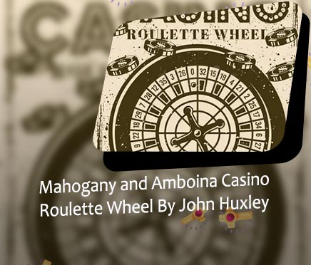 Vintage roulette wheel